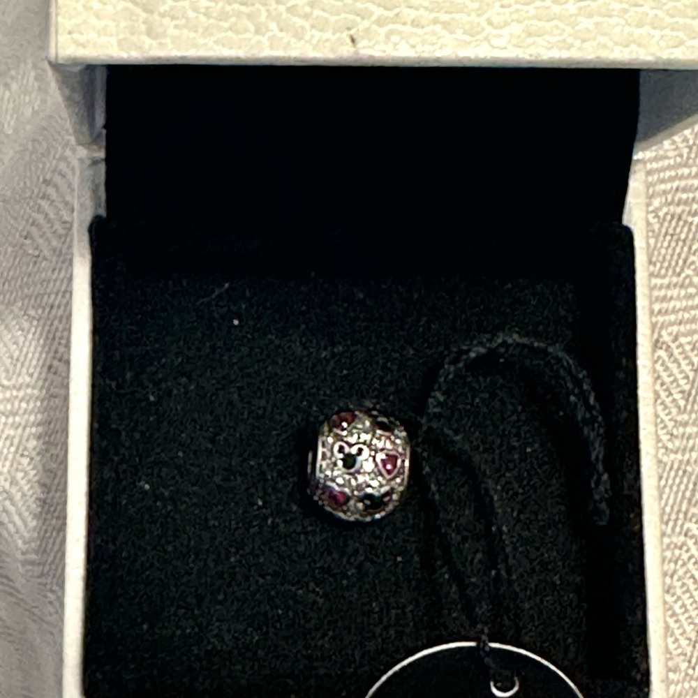 💕🌈💕PANDORA AUTHENTIC MICKEY MOUSE HEART CHARM SPARKLING CZ